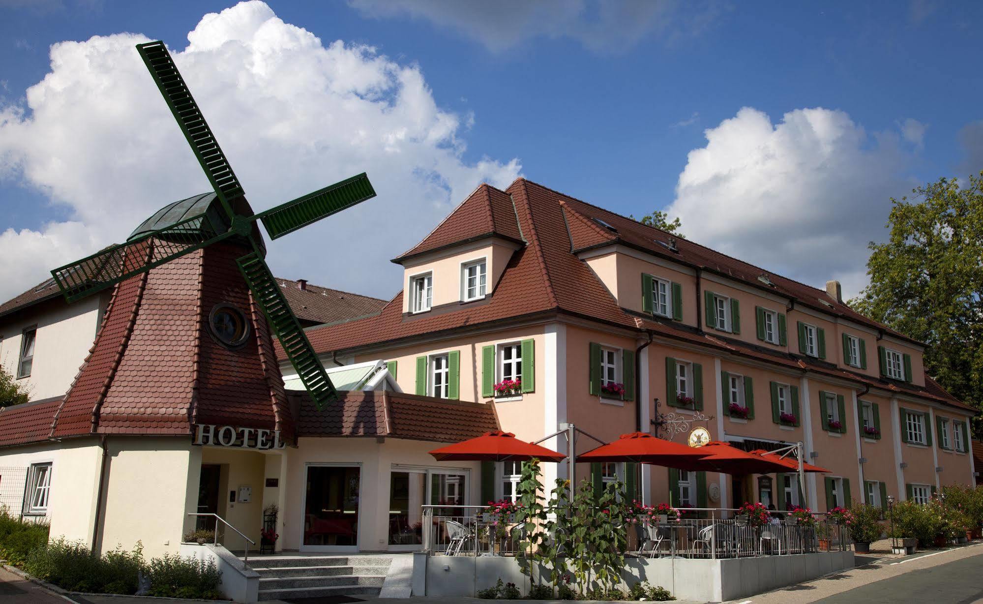 Hotel Restaurant Zur Windmuehle Ansbach Exterior foto